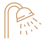 Camp with shower serengeti